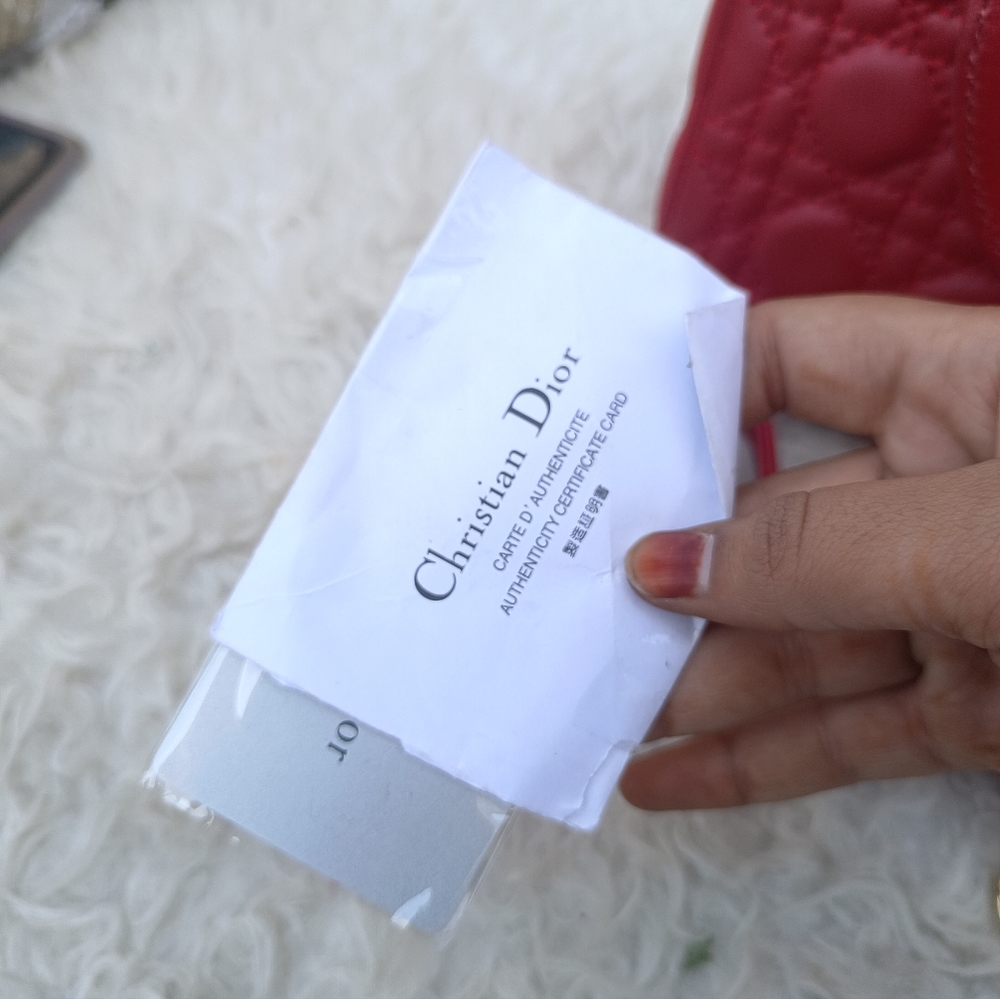 Diors classic Lady Dior bag with authenticity cards - Picture 14 of 15